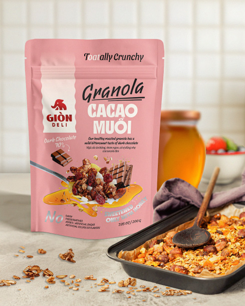 Gion Deli Granola packaging design